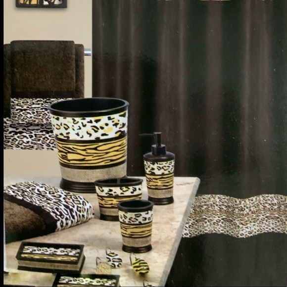 Exotic Animal Print Soap Dish Trinket Tray Stoneware Resin Gazelle Collection - Picture 11 of 11